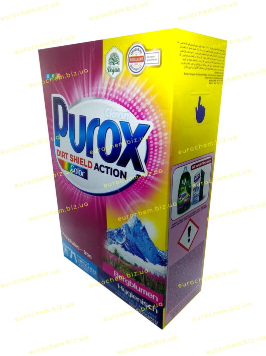 Пральний порошок Purox Color Dirt Shield Action Bergblumen (Гірські квіти) для кольорових тканин 5 кг (4260353550072) - Зображення 3