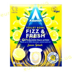 Таблетки для миття унітазу Astonish Toilet Bowl Fizz&Fresh Lemon Splash (Лимон) / 8 капсул (C2145/5060060212732)