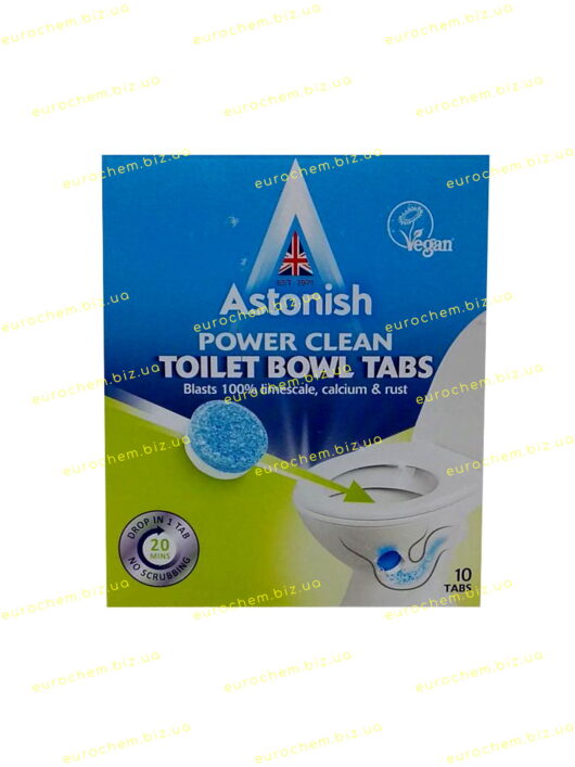 Таблетки для миття унітазу Astonish Toilet Bowl Tabs від вапняного нальоту, кальцію та іржі / 10 капсул (048256221848) - Зображення 2