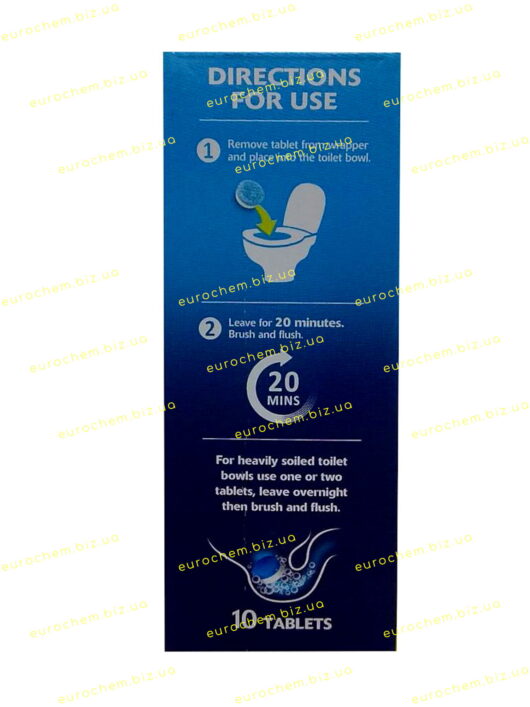 Таблетки для миття унітазу Astonish Toilet Bowl Tabs від вапняного нальоту, кальцію та іржі / 10 капсул (048256221848) - Зображення 5