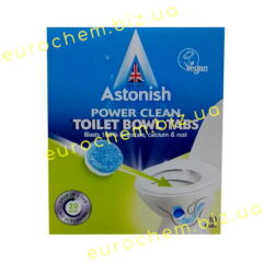 Таблетки для миття унітазу Astonish Toilet Bowl Tabs від вапняного нальоту, кальцію та іржі / 10 капсул (048256221848)