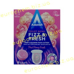 Таблетки для миття унітазу Astonish Toilet Bowl Fizz&Fresh Pink Peony Fresh (Рожева півонія) / 8 капсул (5060060212633)